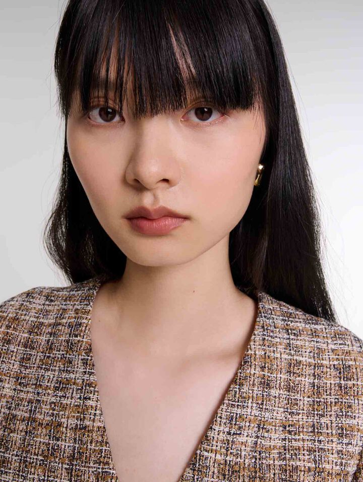 Abito corto in tweed