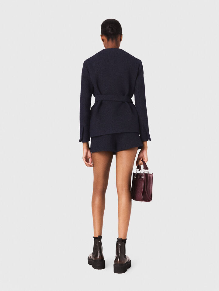 Giacca con 4 tasche in tweed