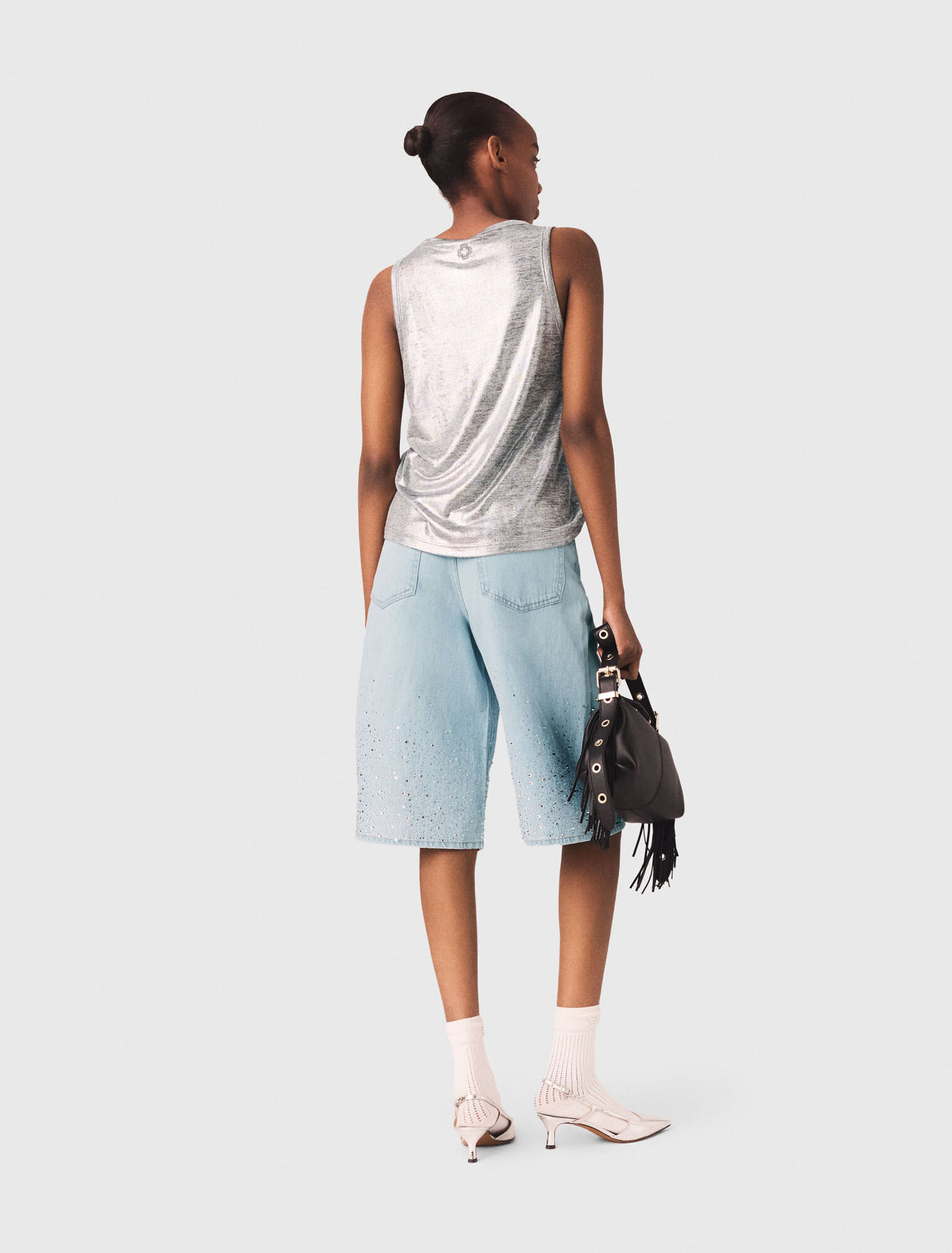 Canottiera metallizzata