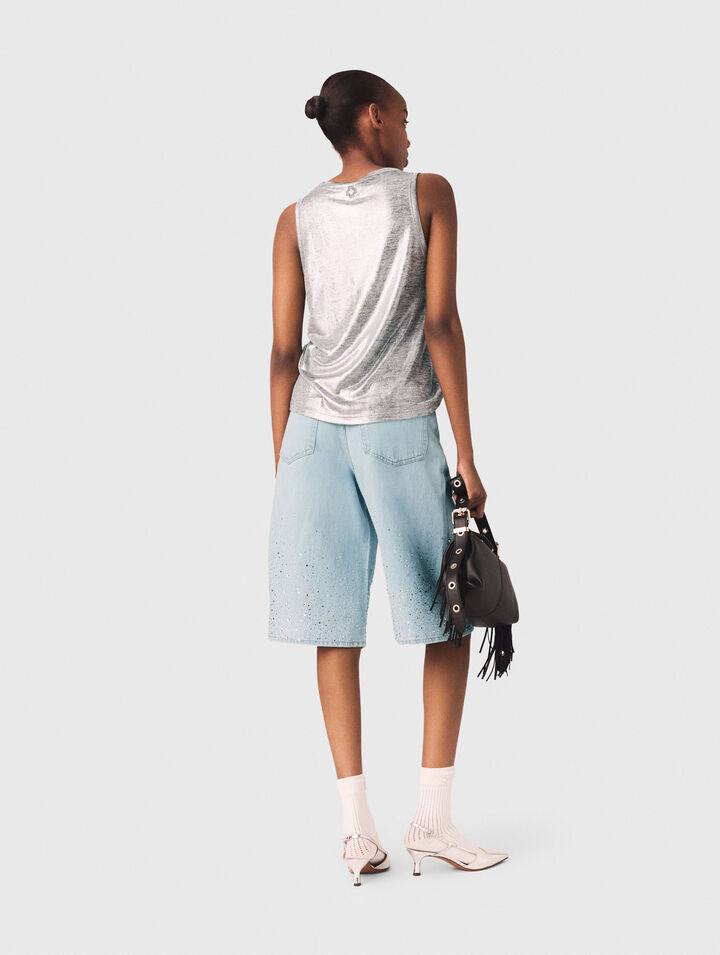 Canottiera metallizzata