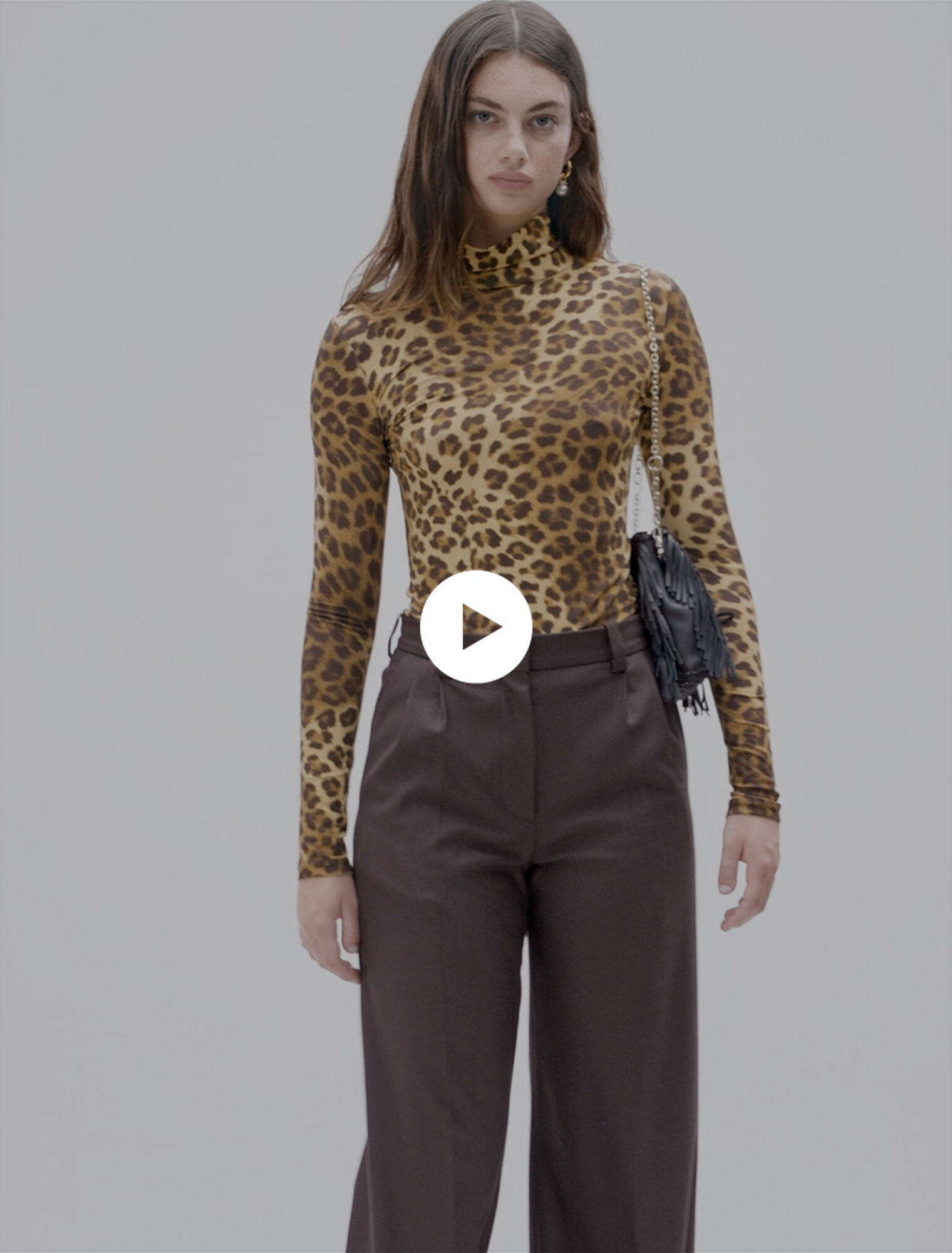 Pullover stampa leopardata