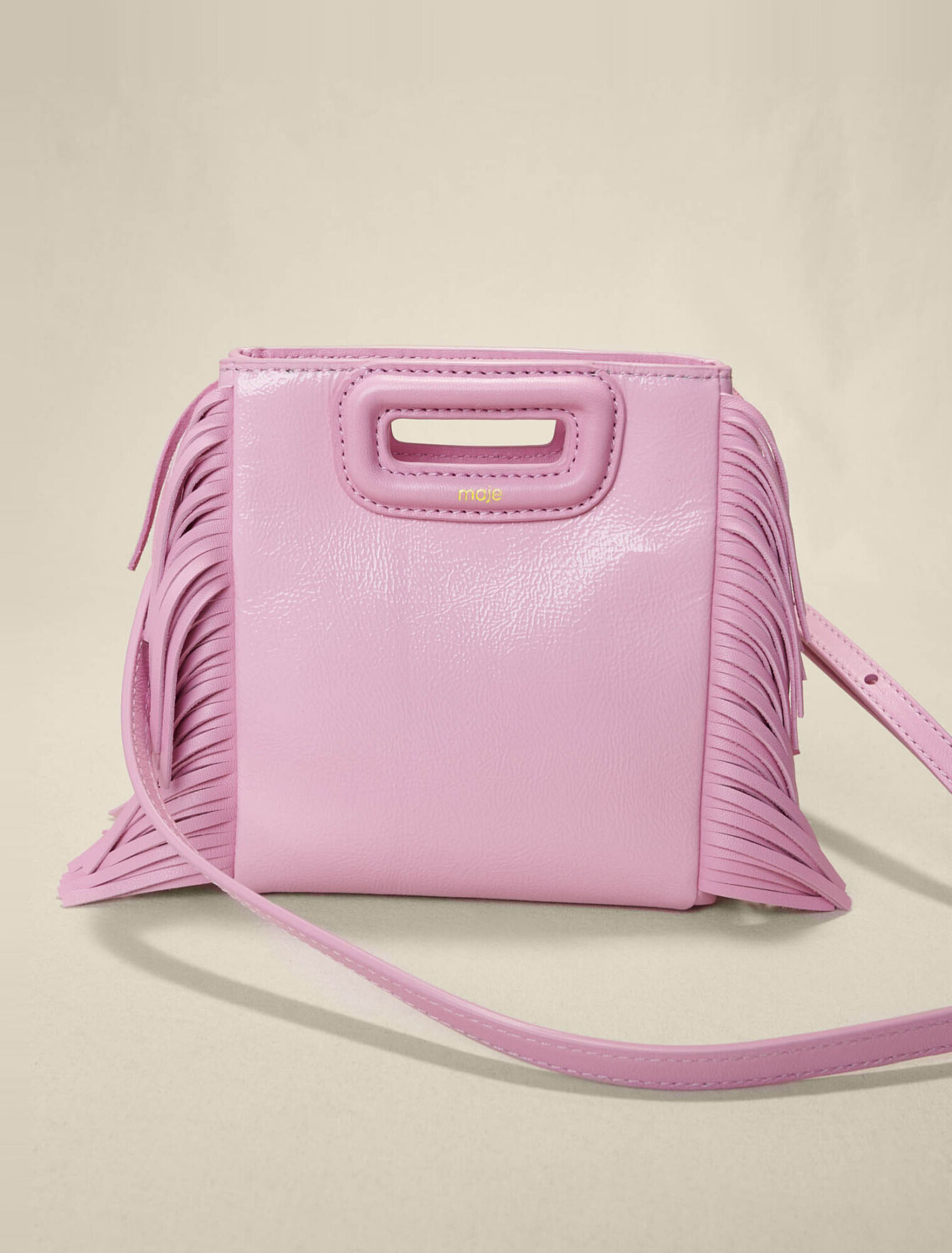 Borsa M Mini in pelle rosa