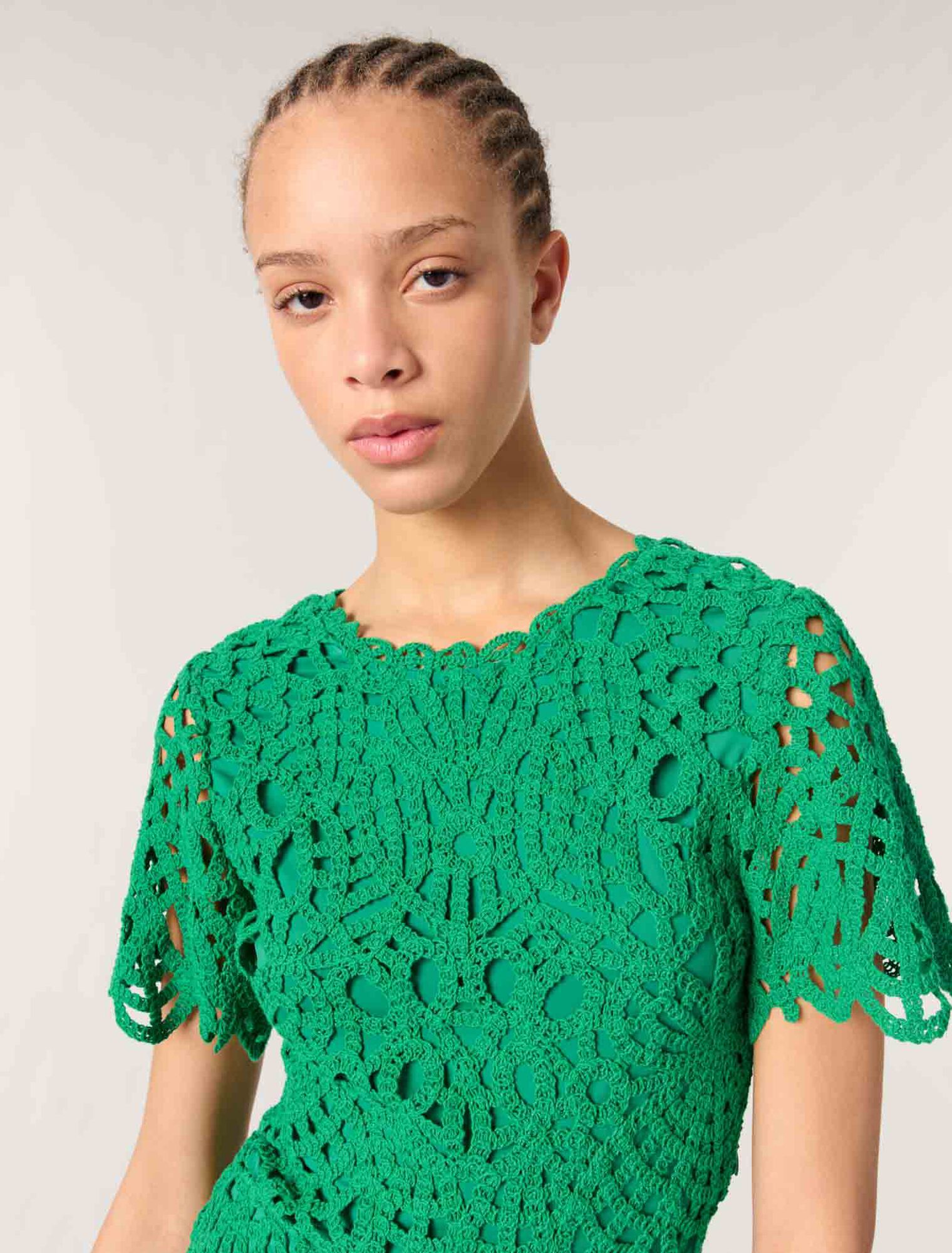 Abito corto in crochet