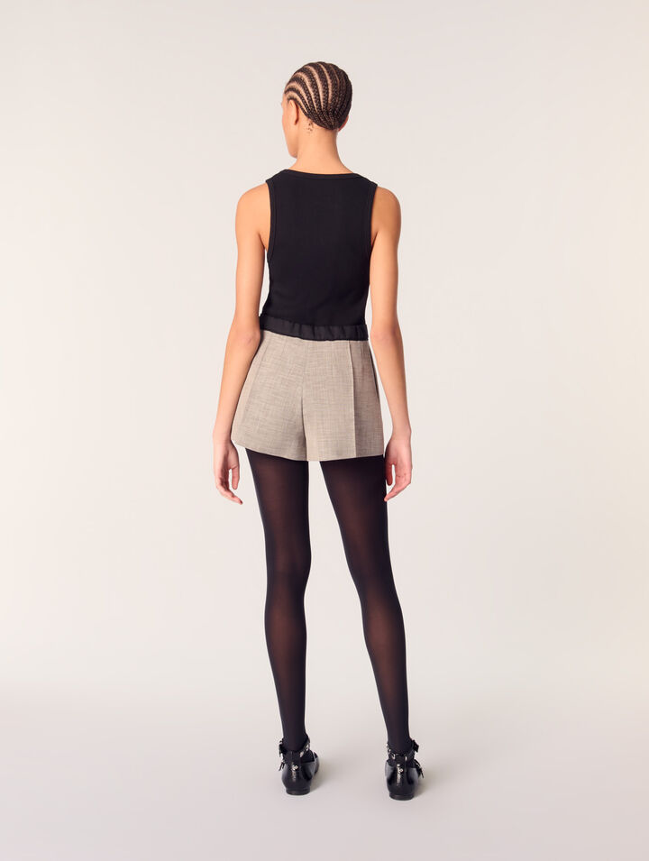 Shorts da tailleur con pinces