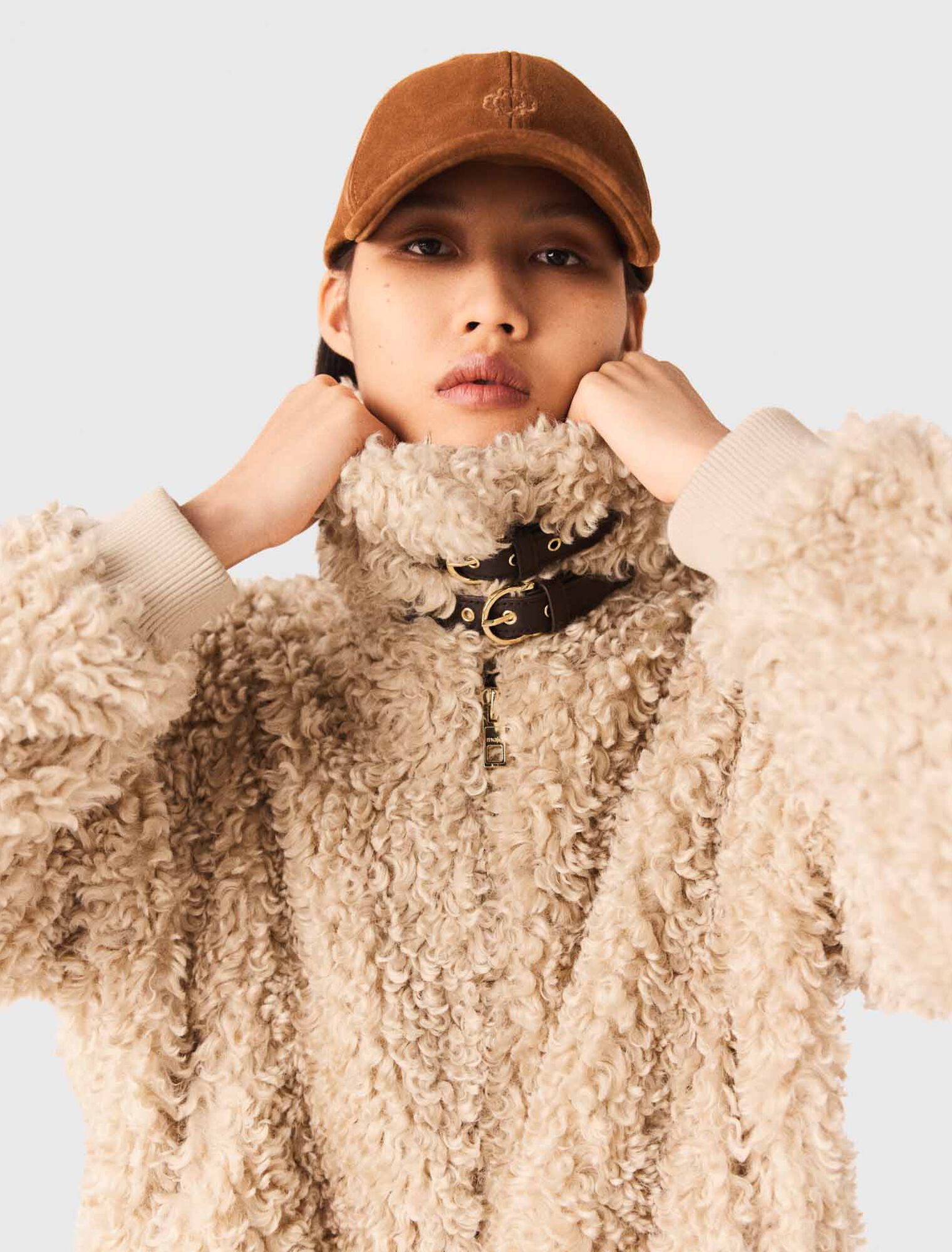 Cappellino in suede