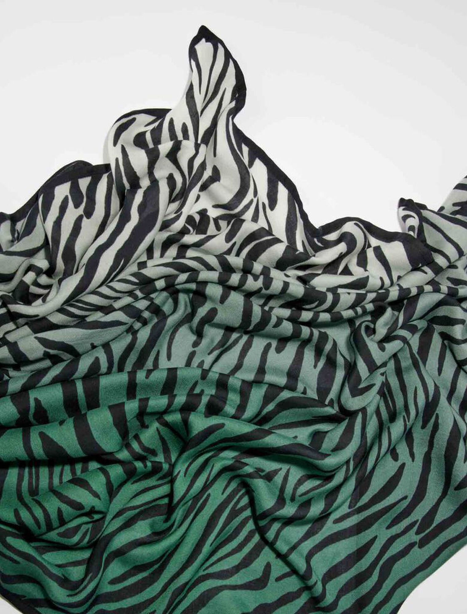 Foulard con stampa zebrata