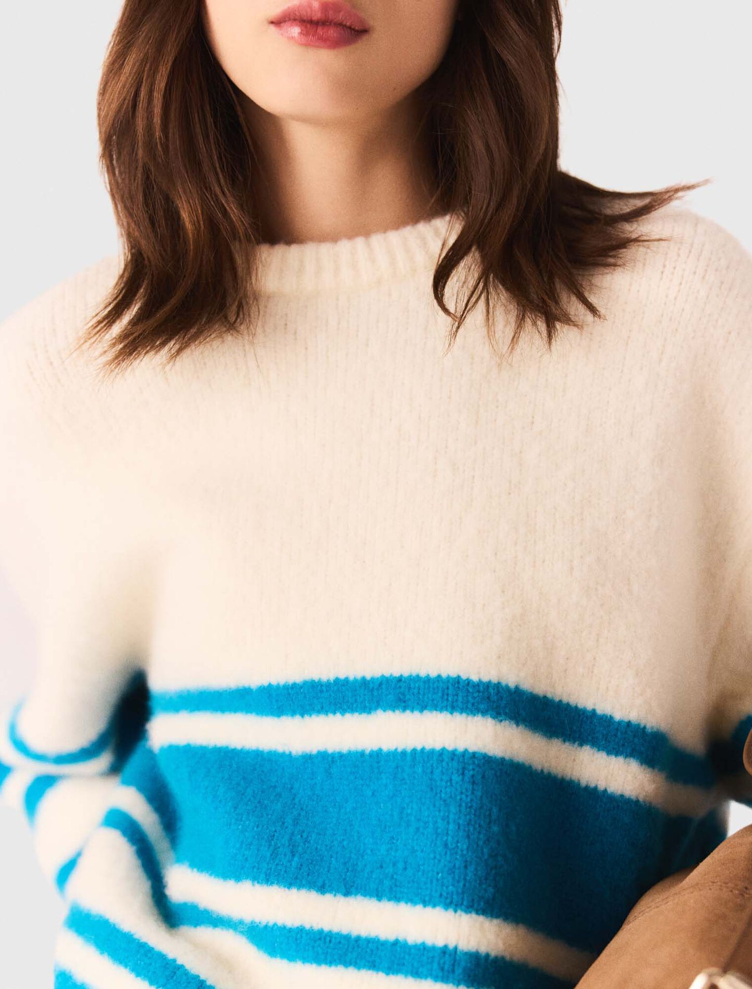 Maglione ampio in lana mélange