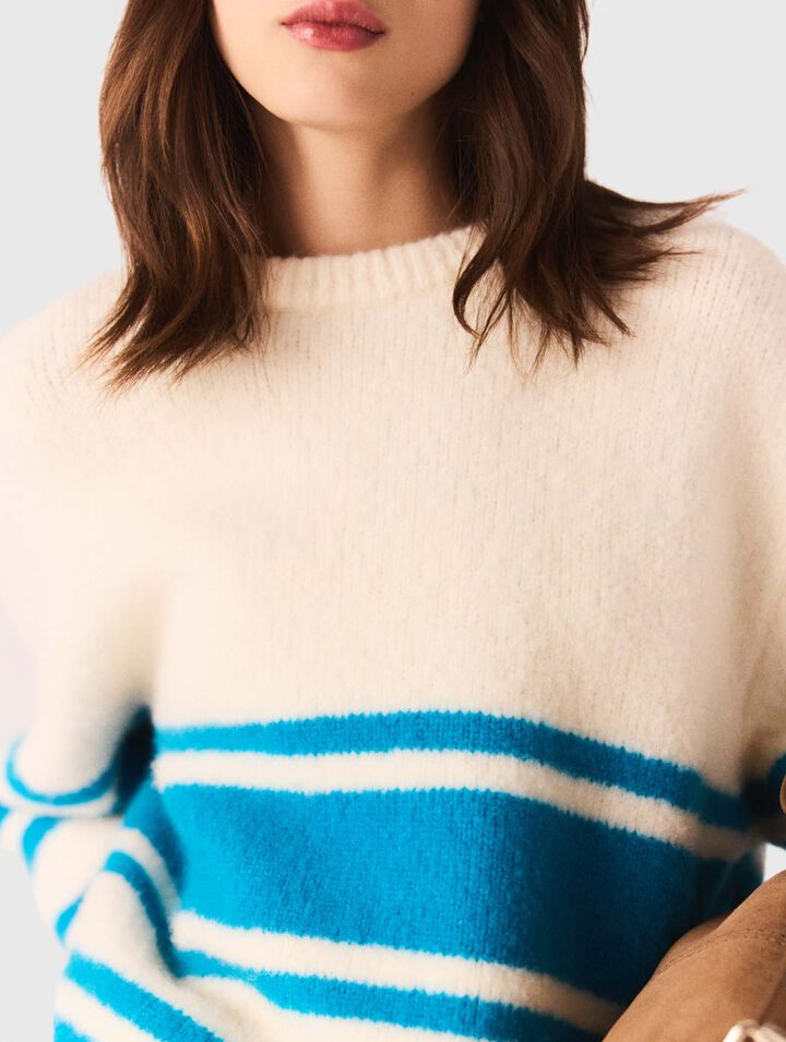 Maglione ampio in lana mélange