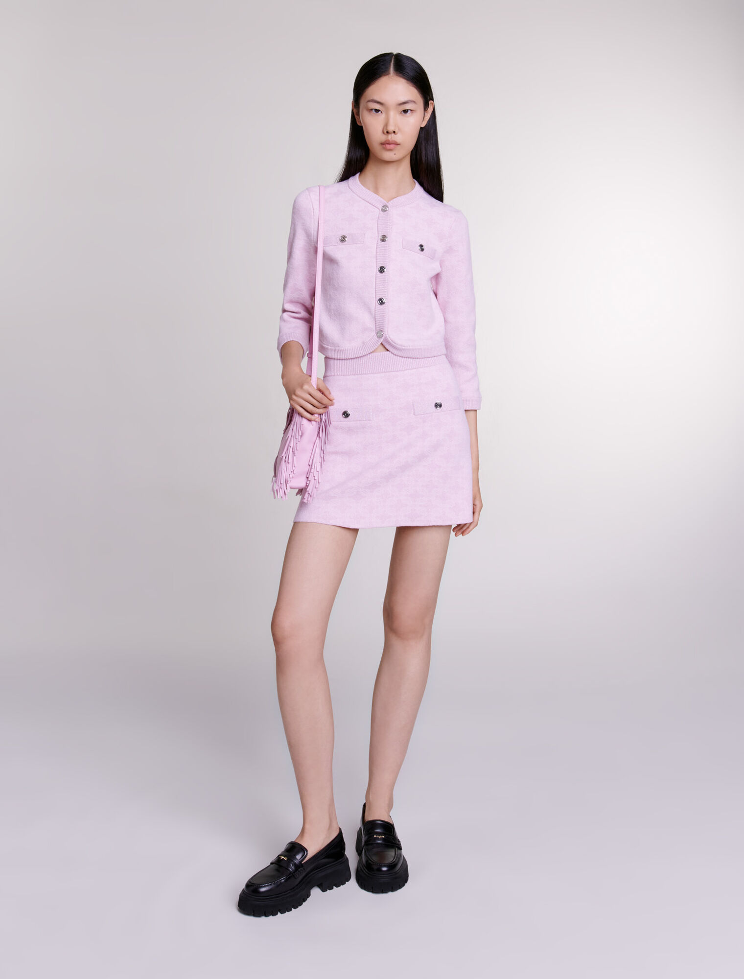 Gonna in maglia jacquard