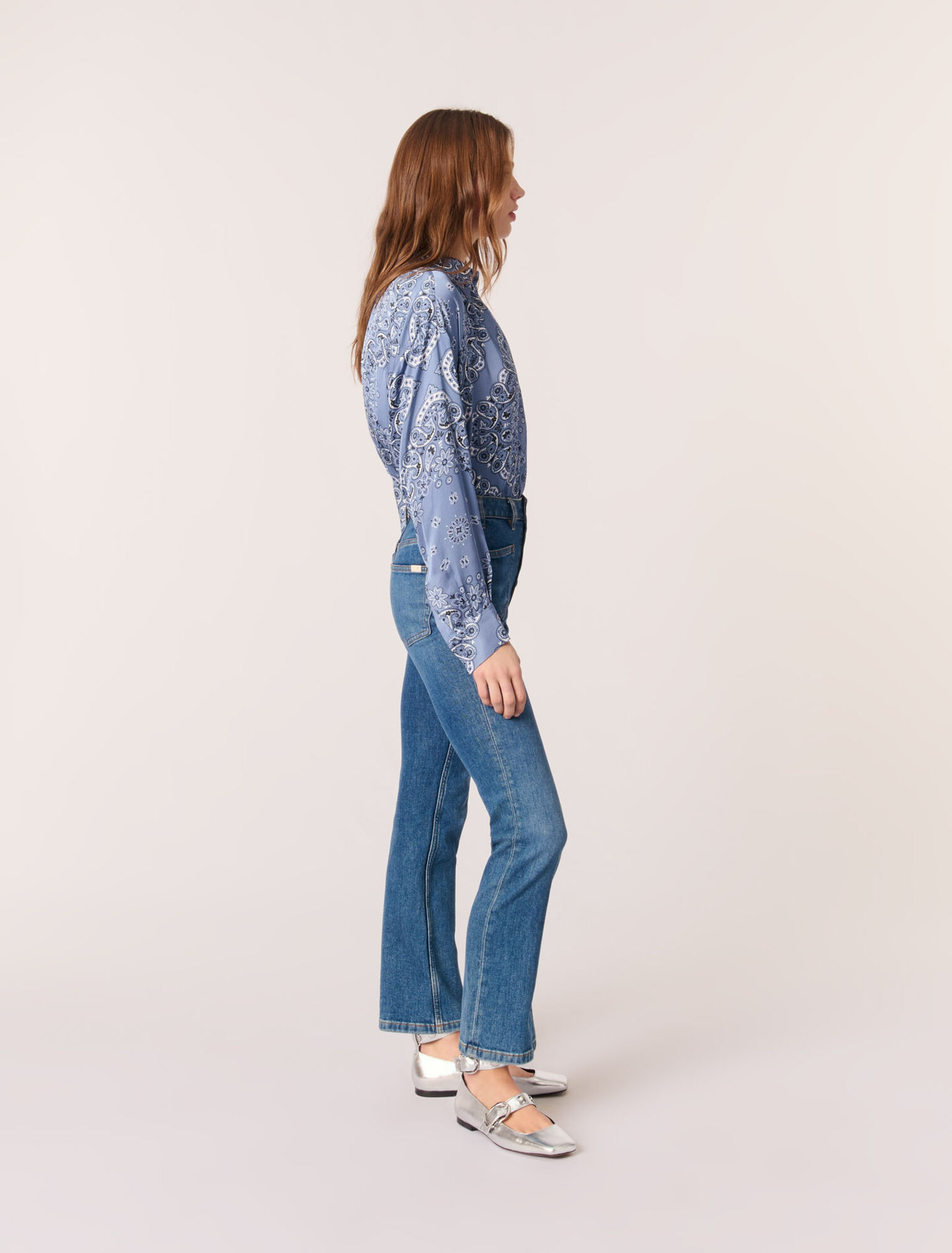 Camicia fluida con stampa