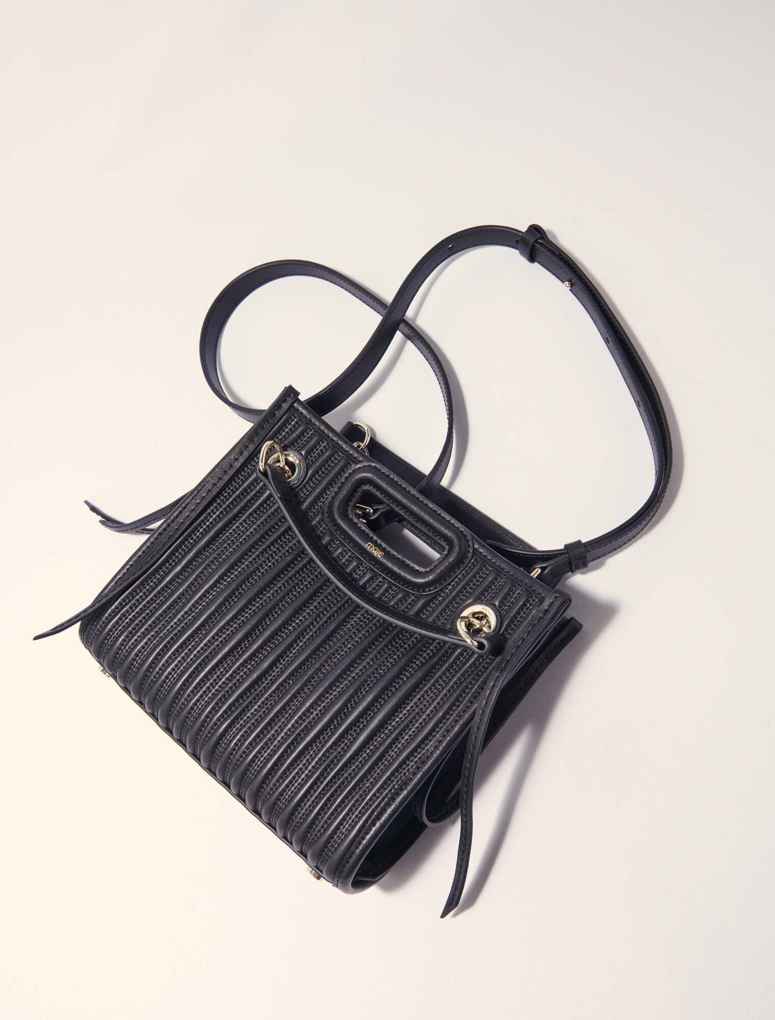 Mini borsa tote in pelle trapuntata