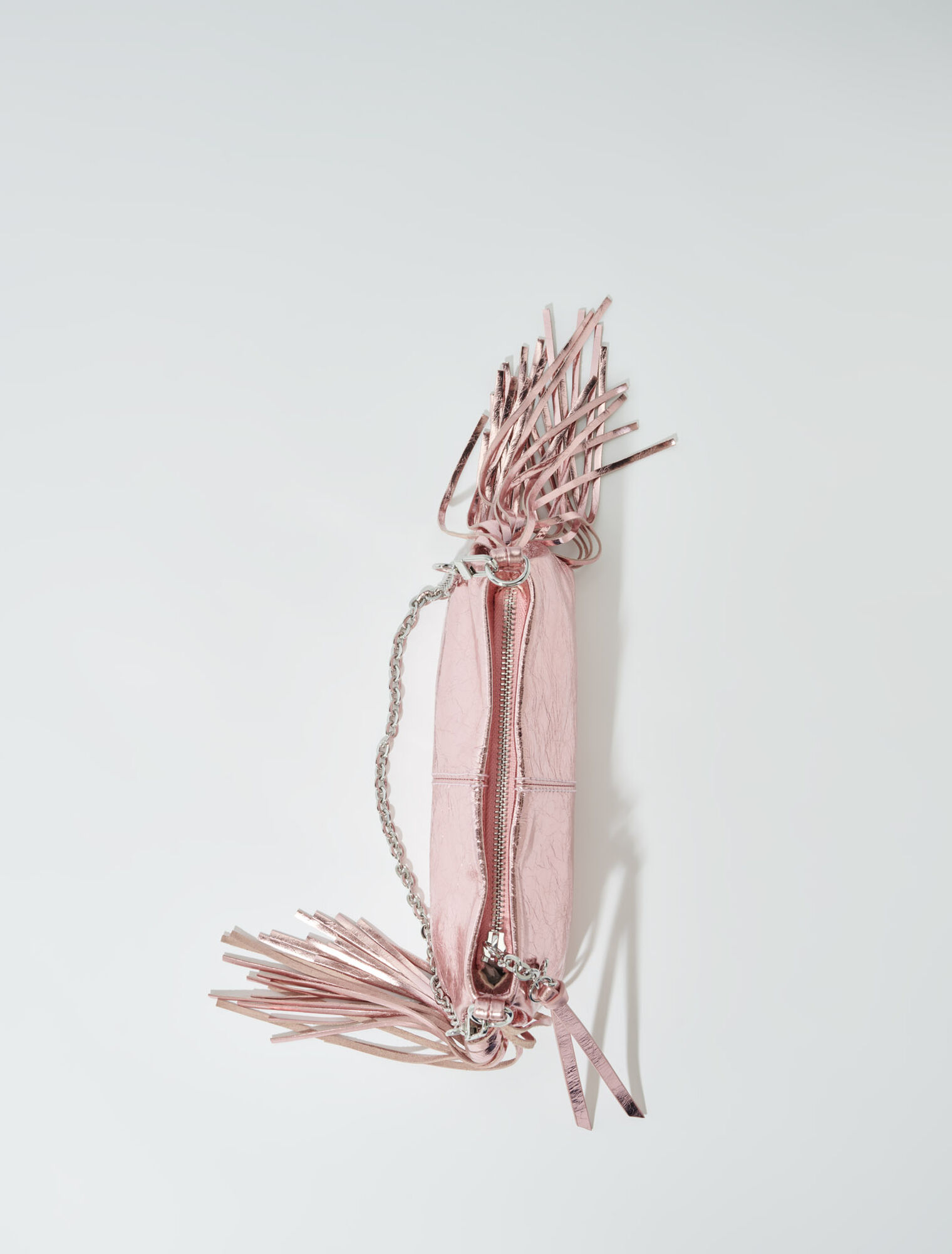 Pochette Miss M pouch pelle metallo