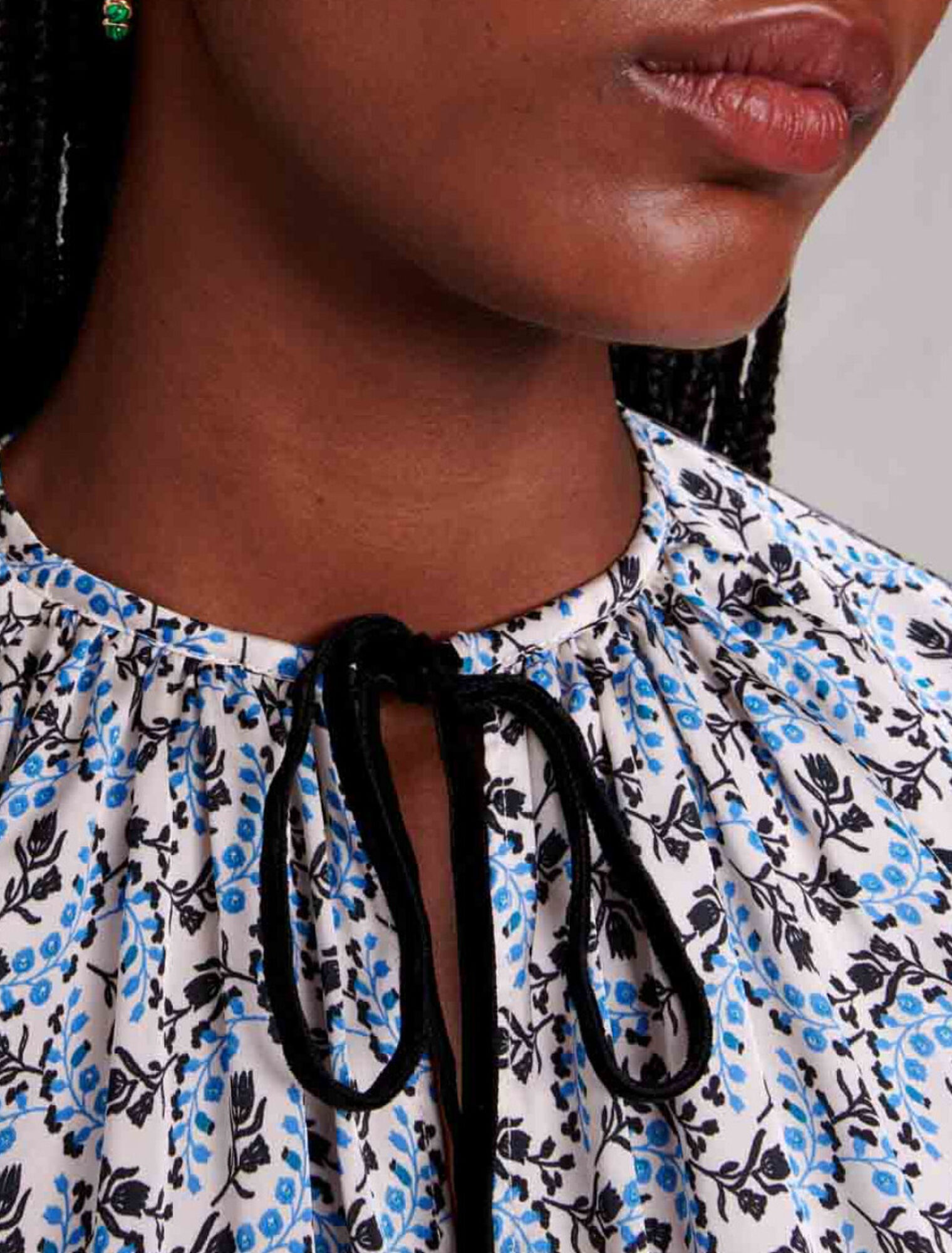 Blusa ampia satinata