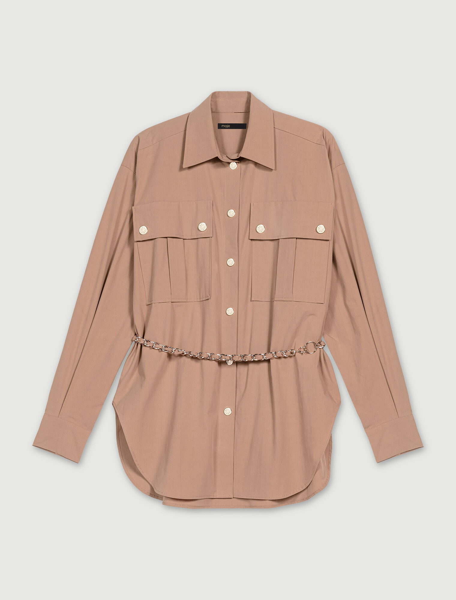Camicia lunga con cintura