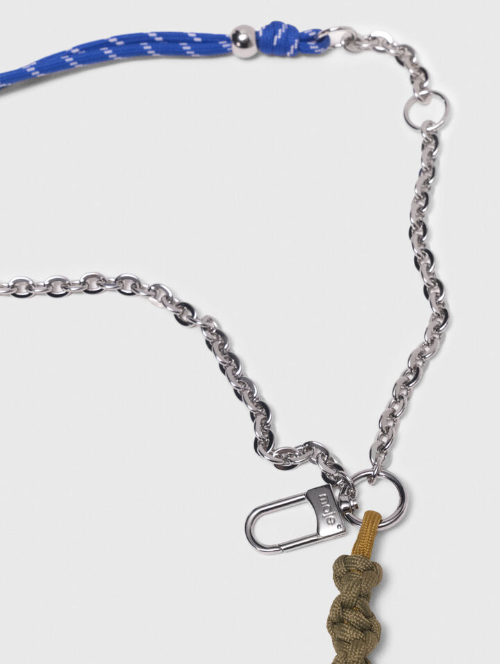 Charm borsa mix catena e cordino