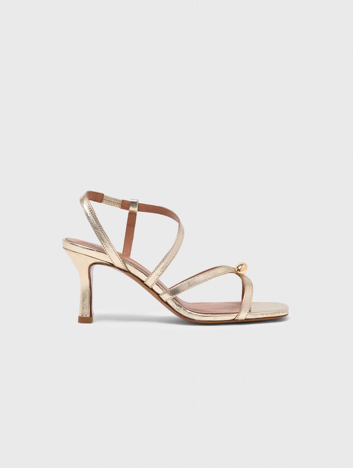 Sandali multilistini metallizzati