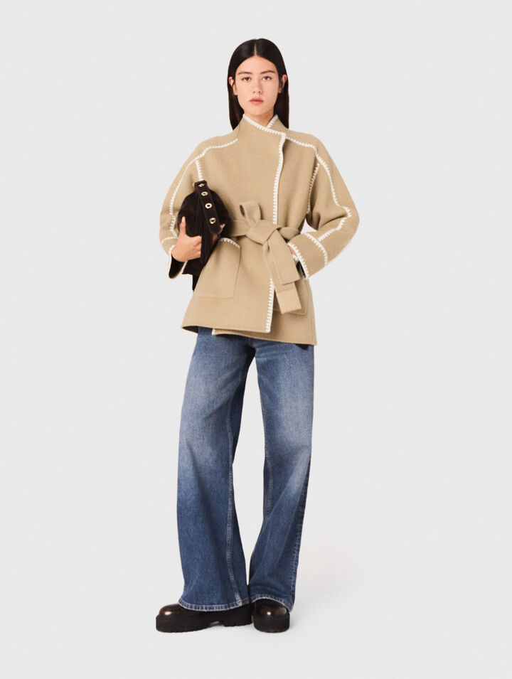 Cappotto corto double face