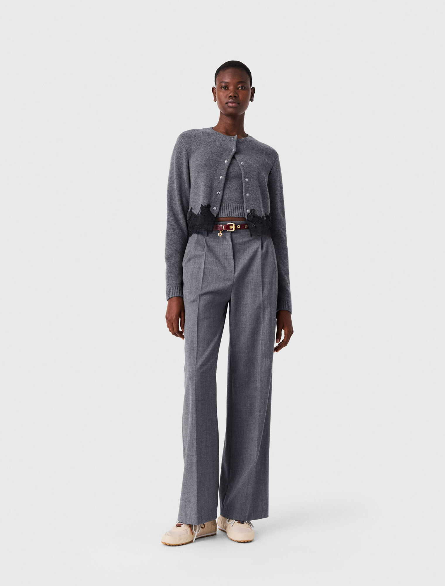 Twinset con finiture in pizzo