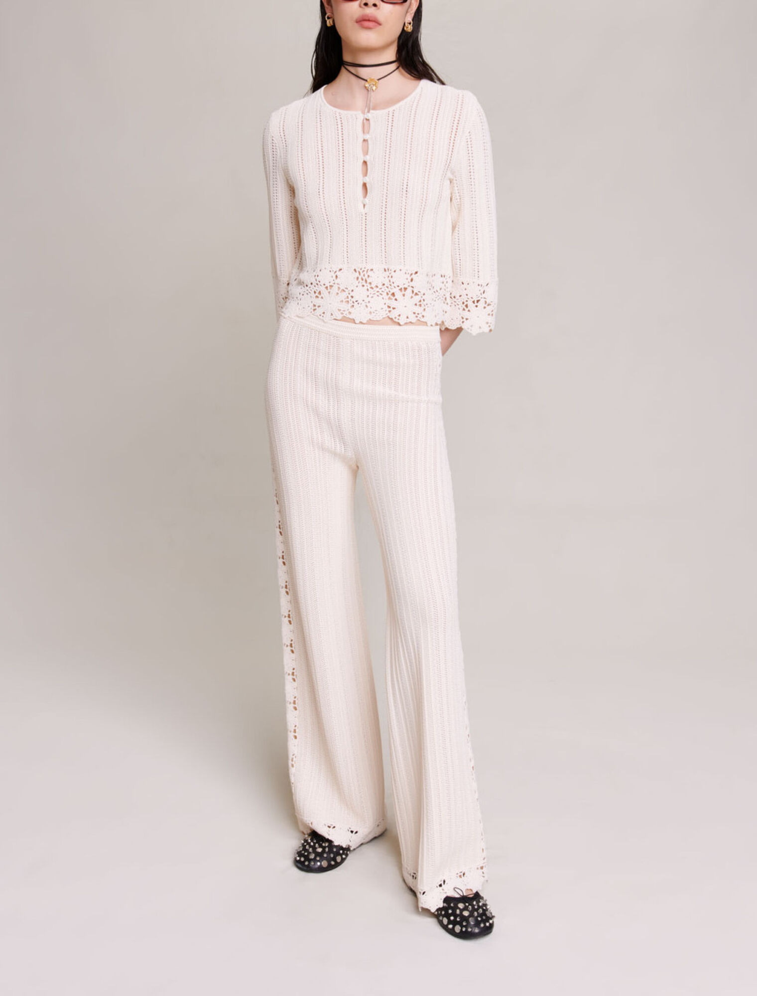 Pantaloni in maglia