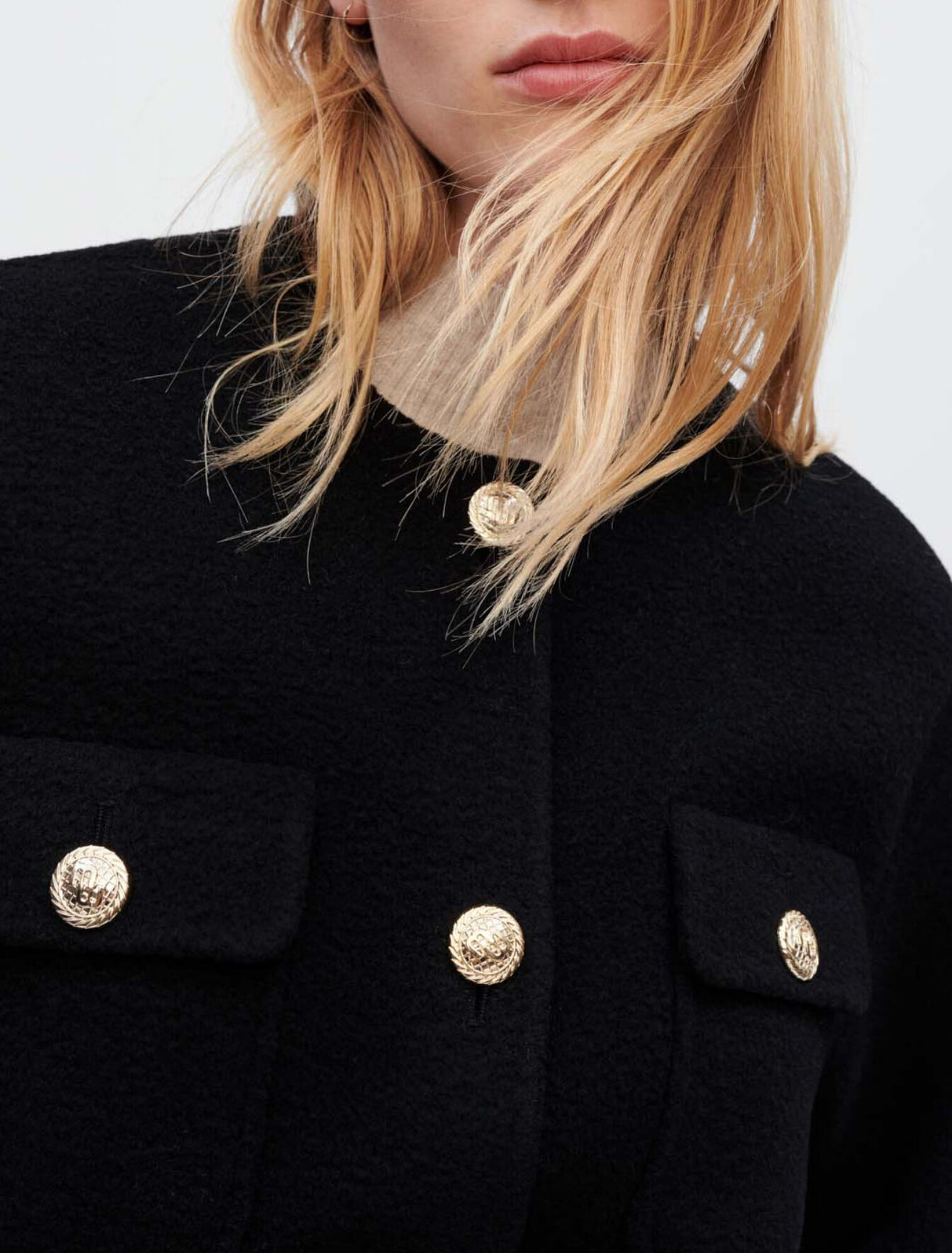 Cappotto double-face testurizzato
