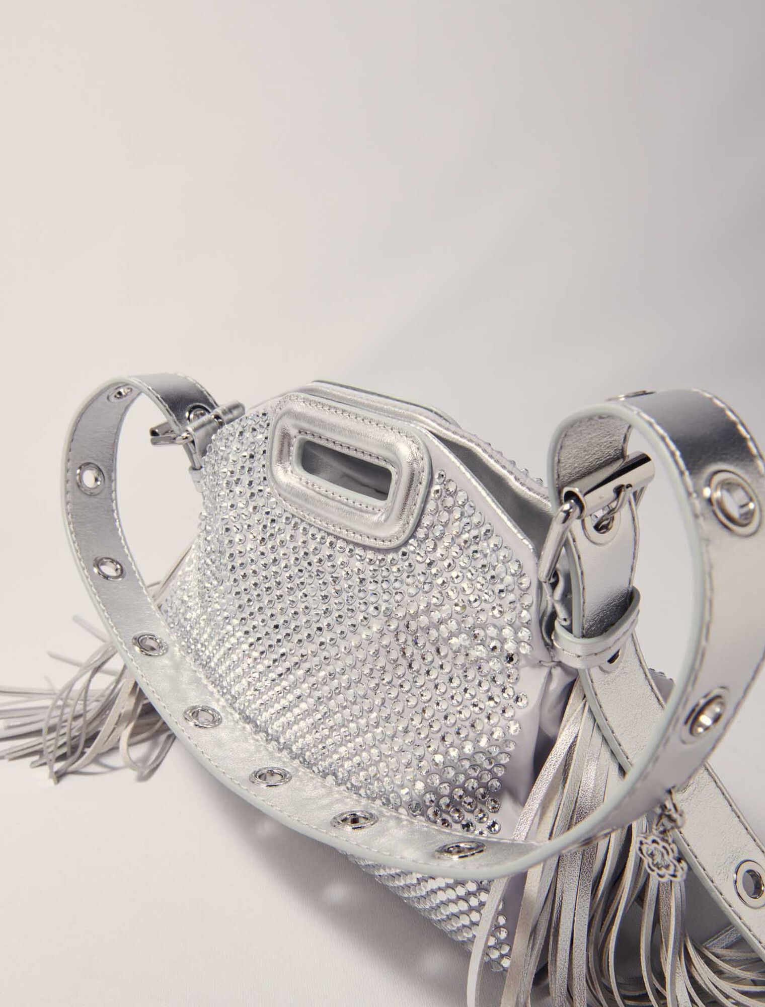 Borsa Miss M Mini metal con strass