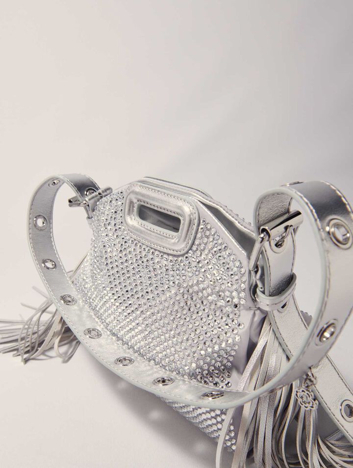 Borsa Miss M Mini metal con strass