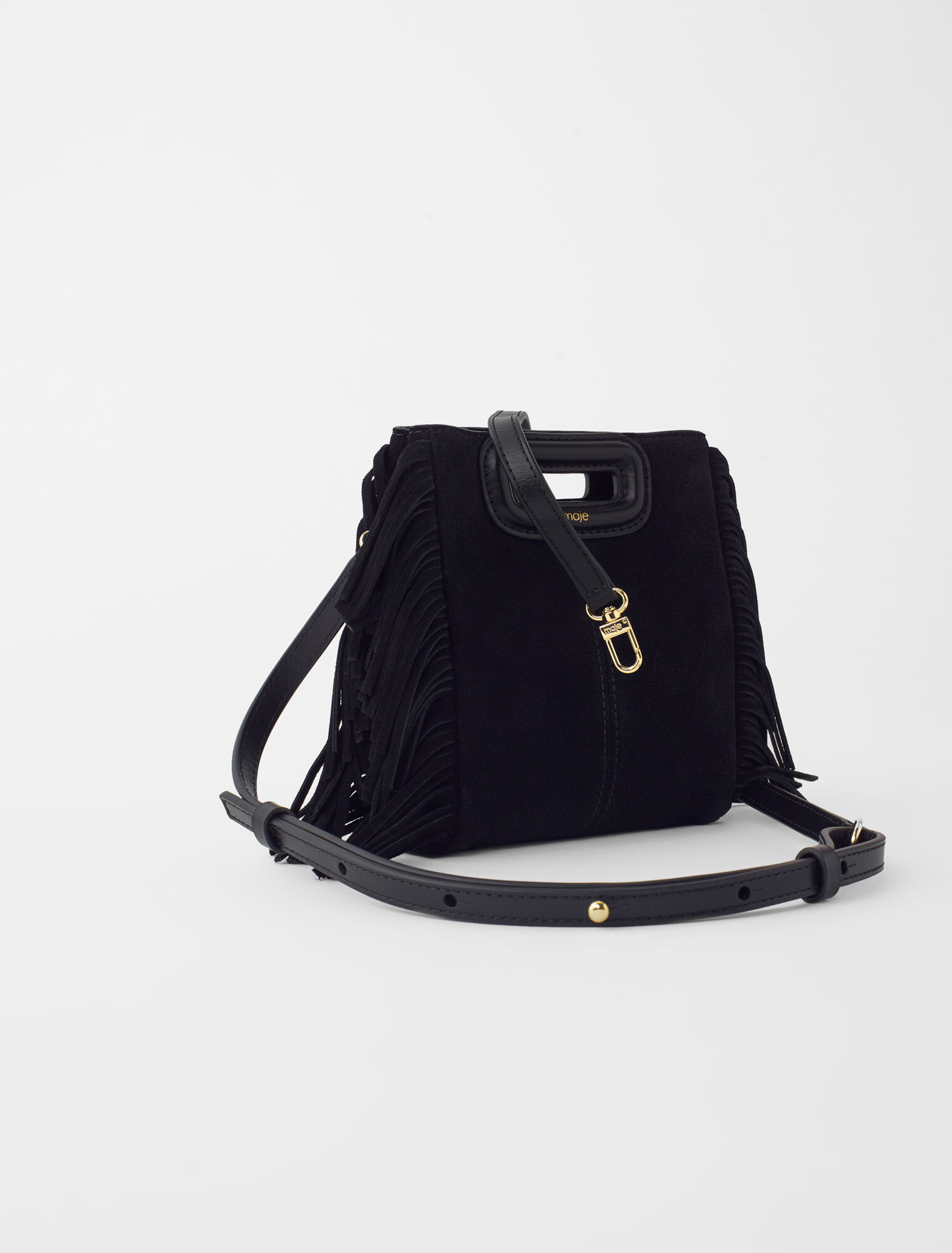 Borsa mini M in pelle scamosciata