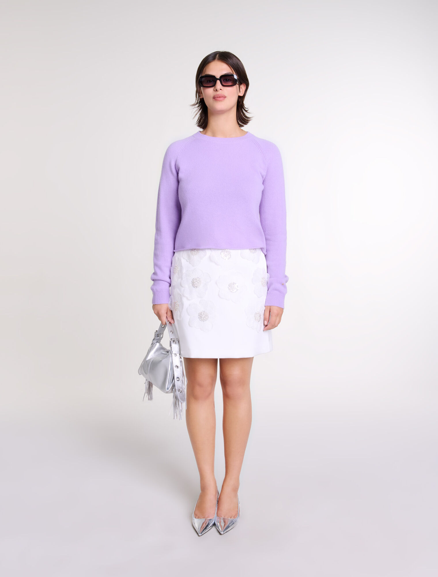 Maglione corto in cashmere