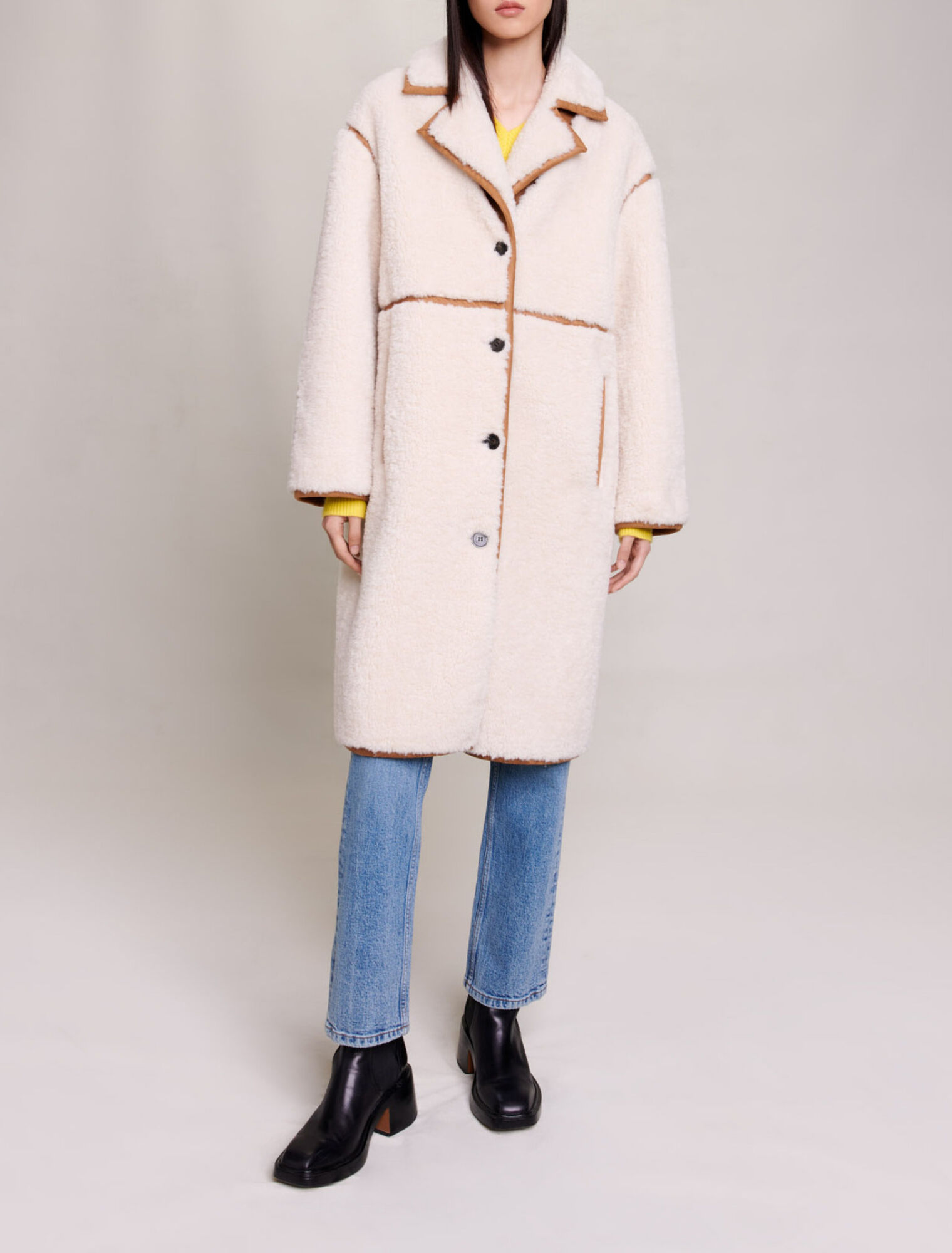 Cappotto lungo patchwork