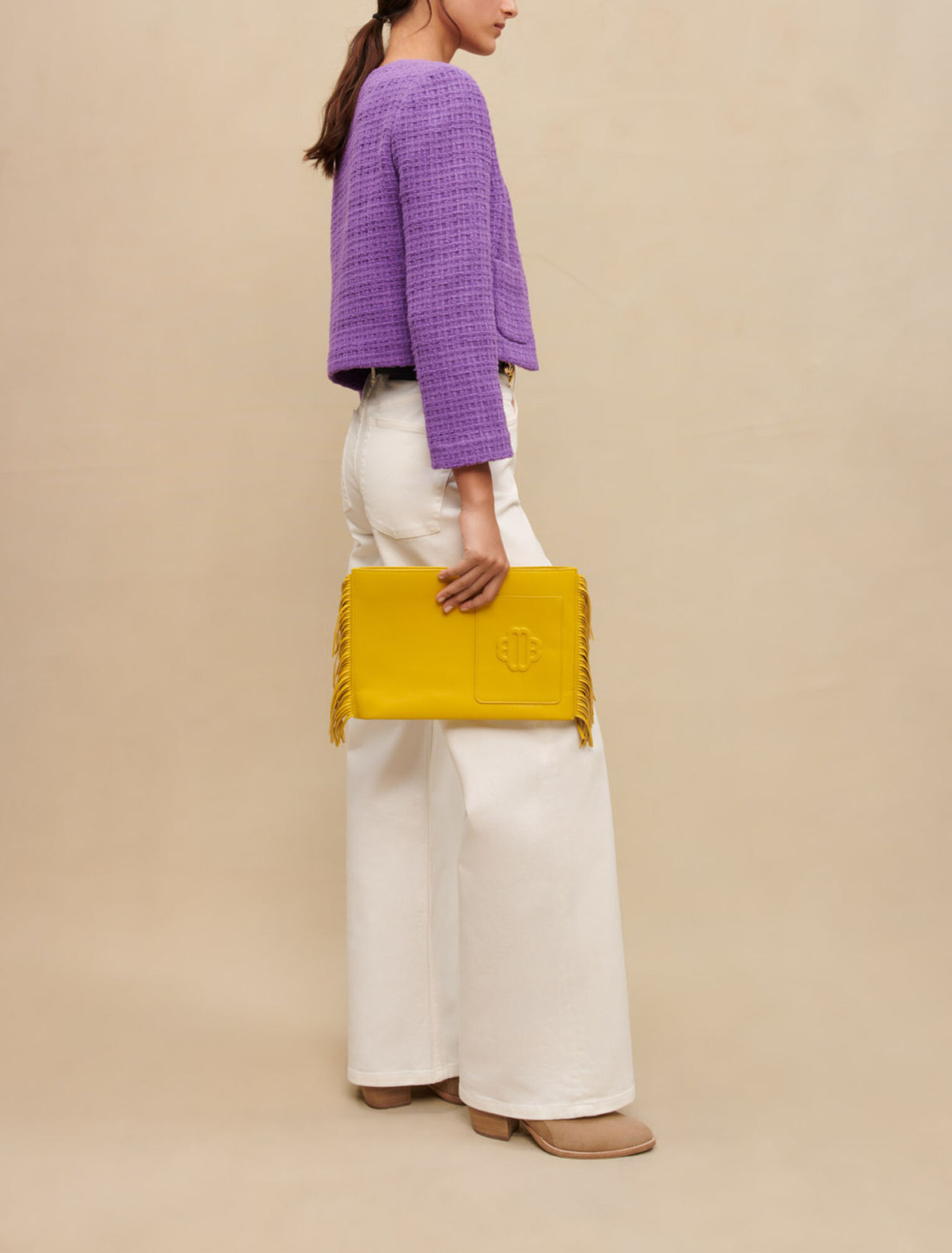 Giacca corta in tweed