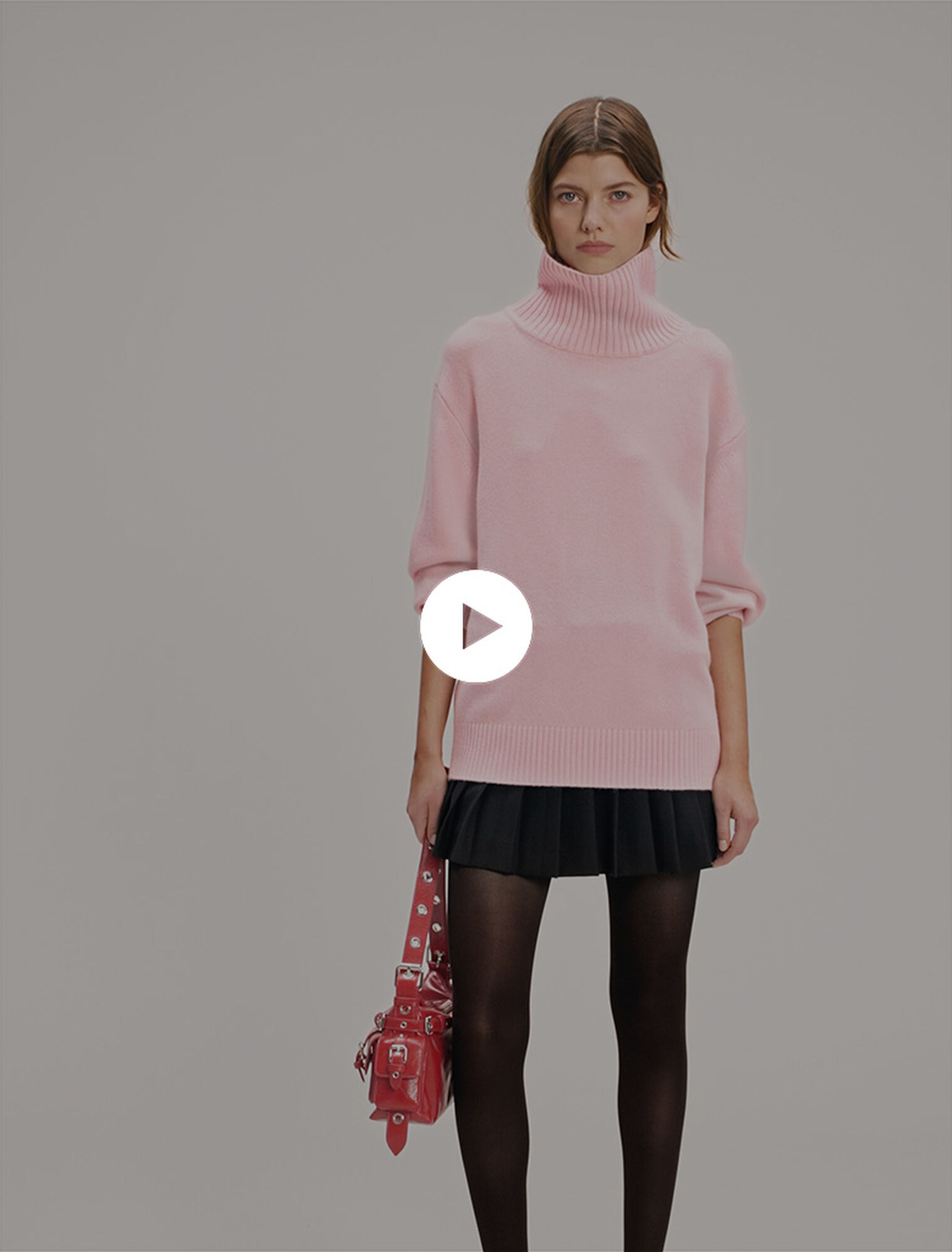 Maglia dolcevita in lana e cashmere