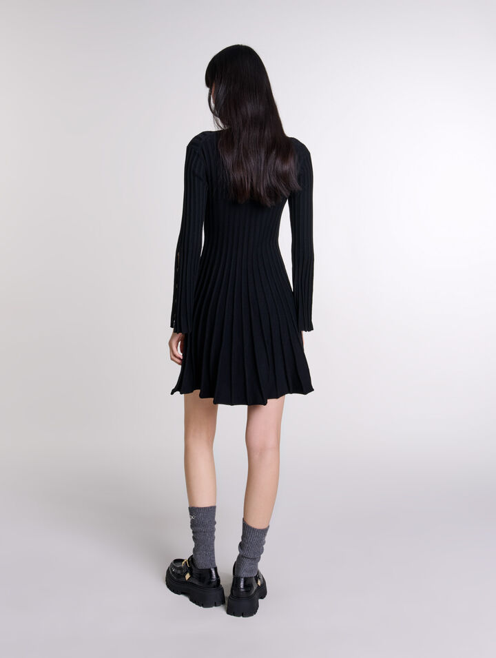 Abito corto in maglia