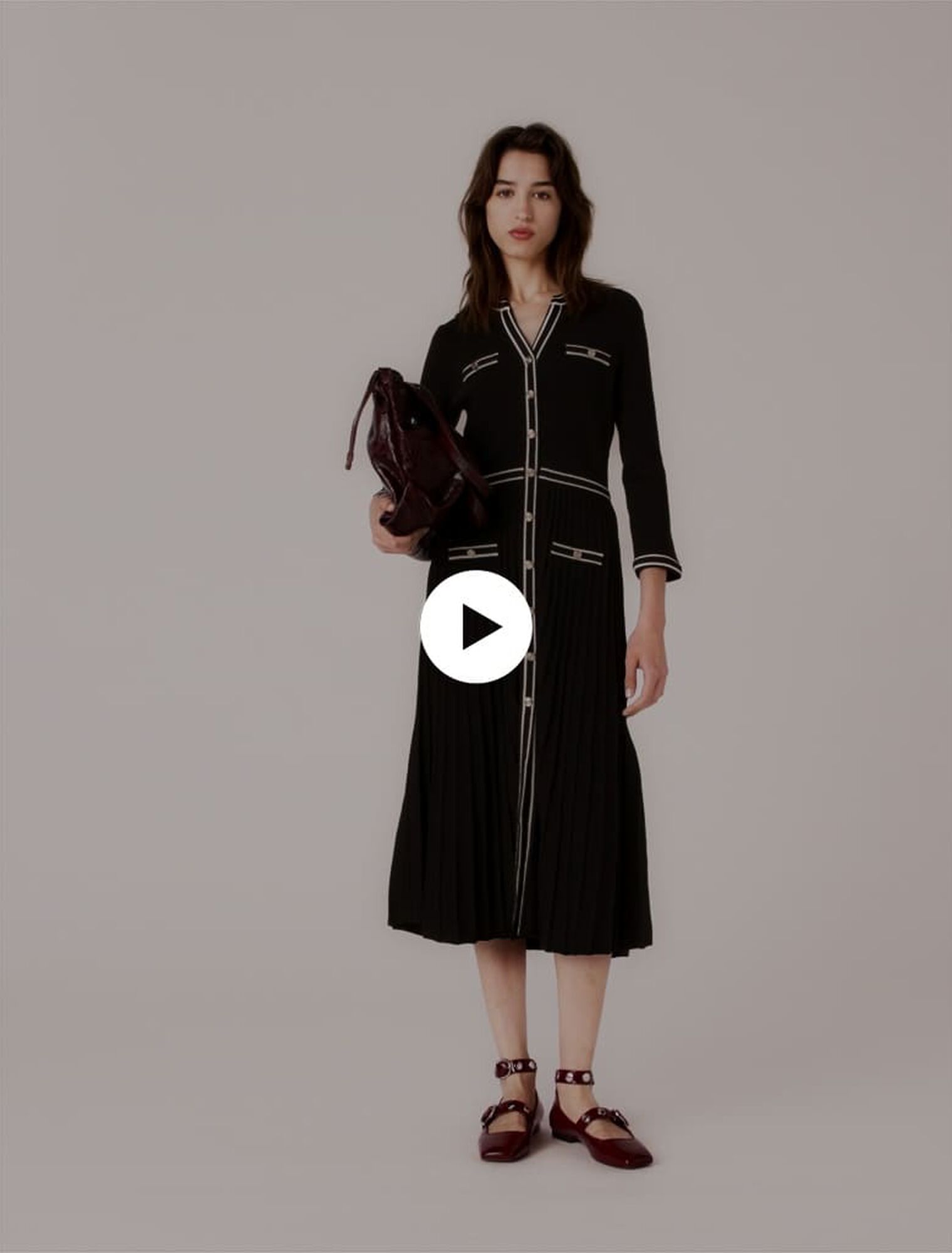 Abito midi in maglia