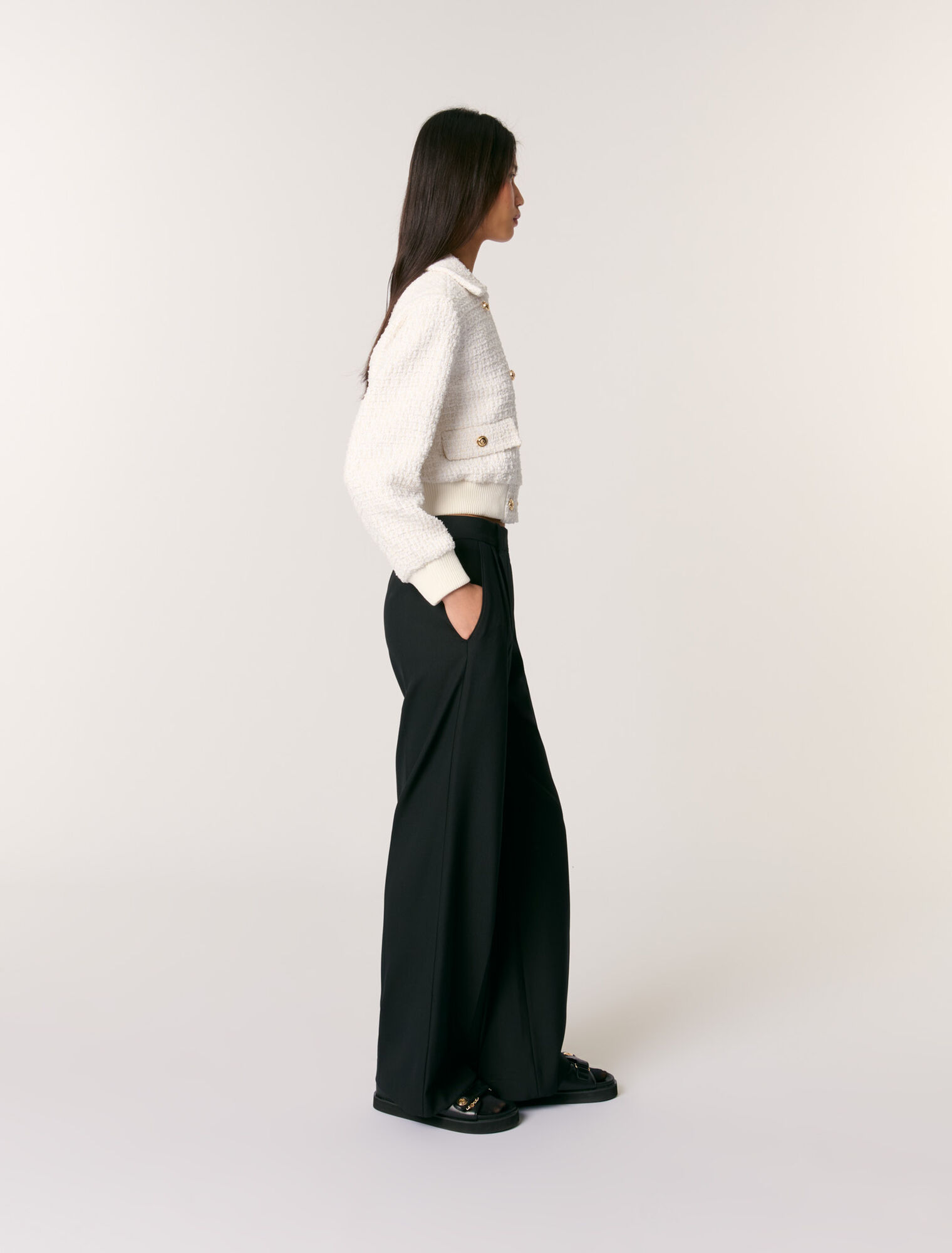Giubbotto corto in tweed