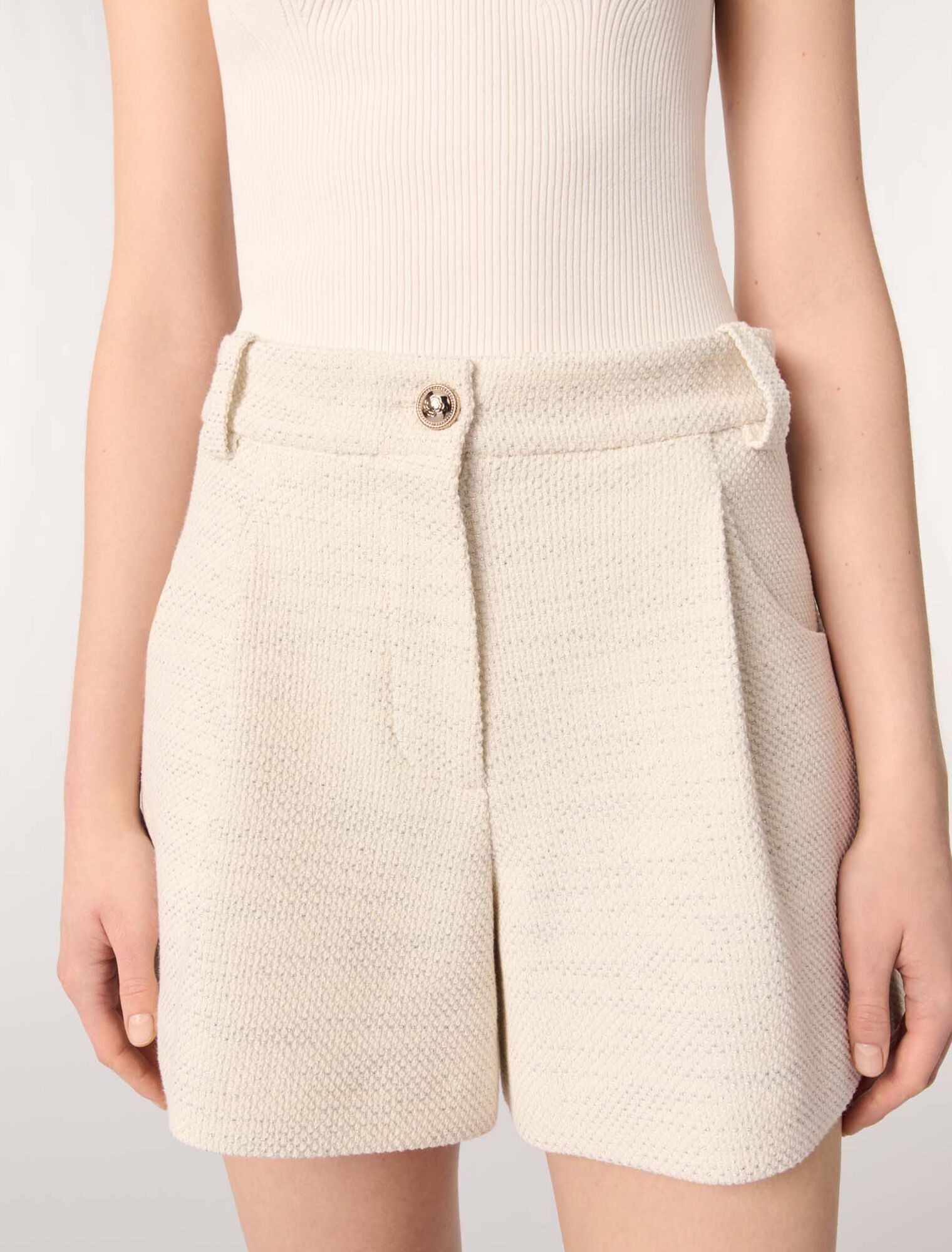 Shorts in tweed e lurex