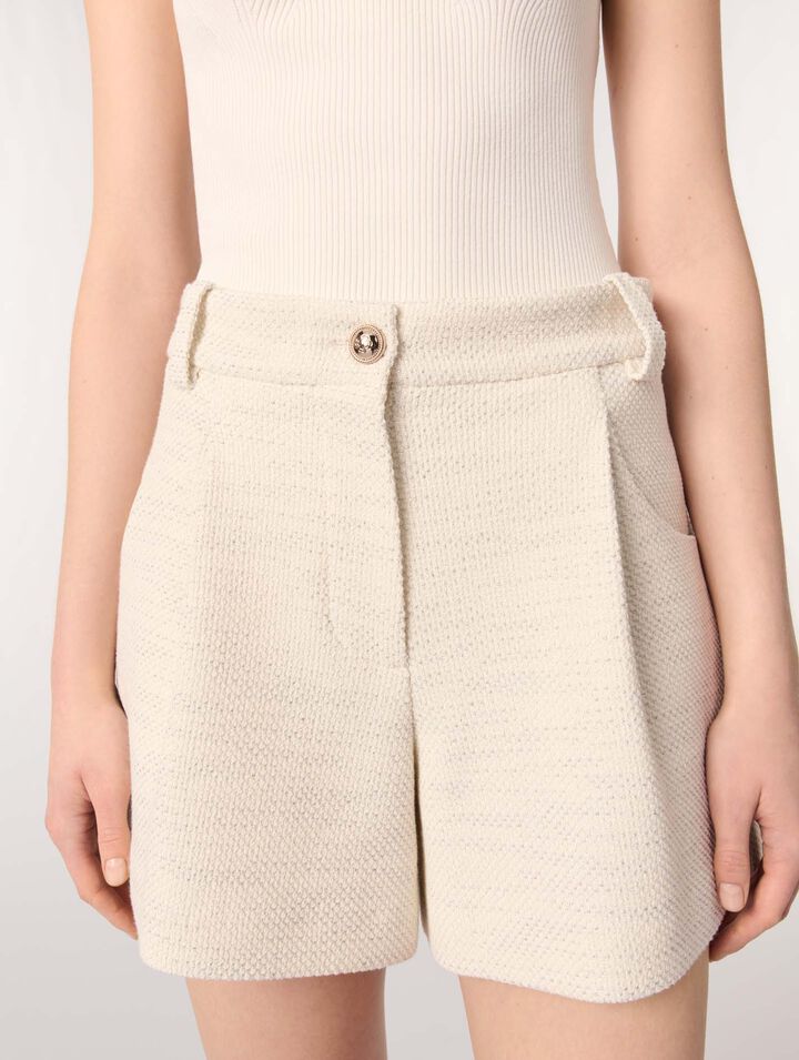 Shorts in tweed e lurex