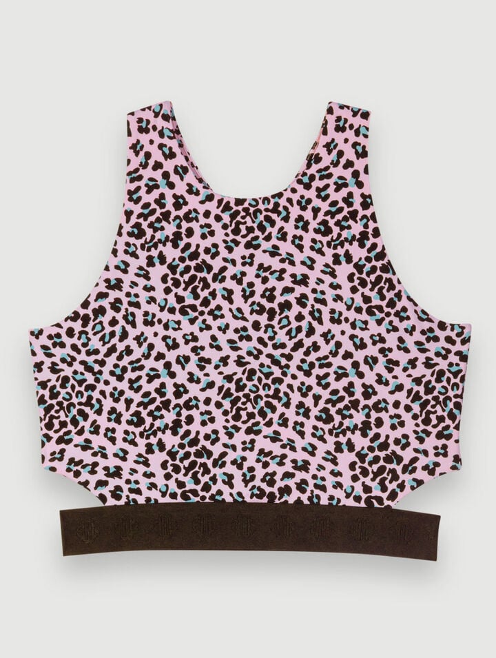 Reggiseno stampa leopardo