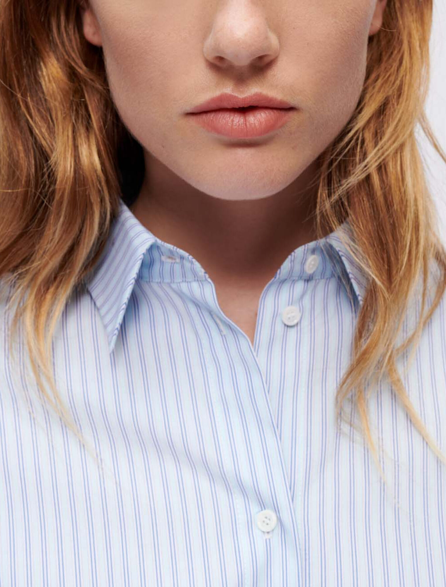 Abito-camicia a righe