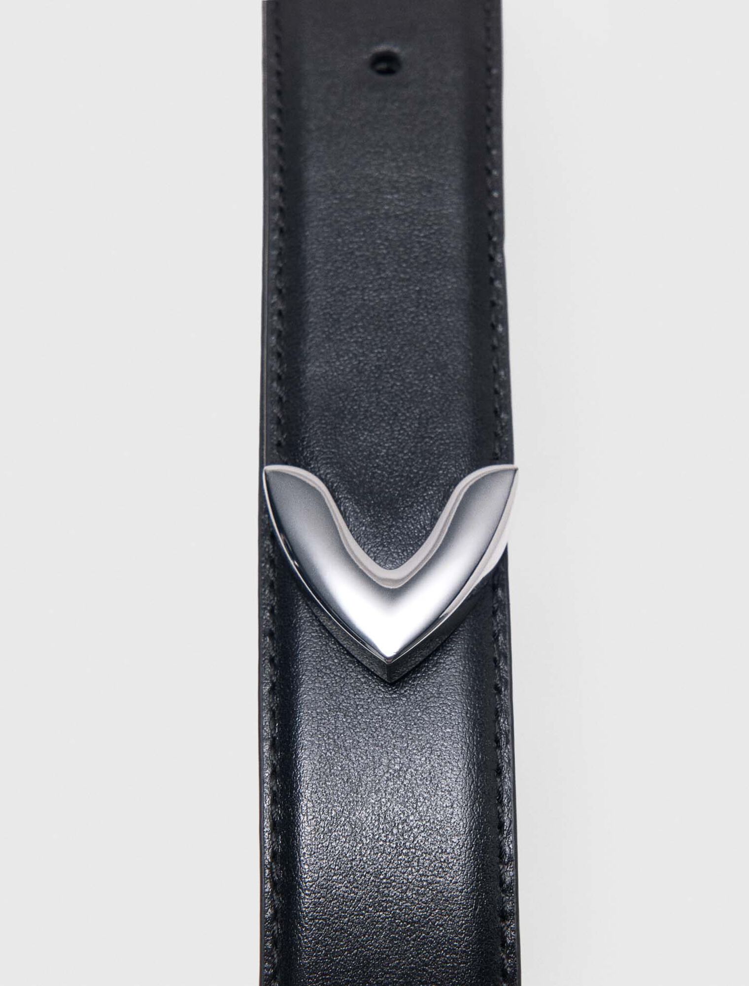 Cintura in pelle liscia