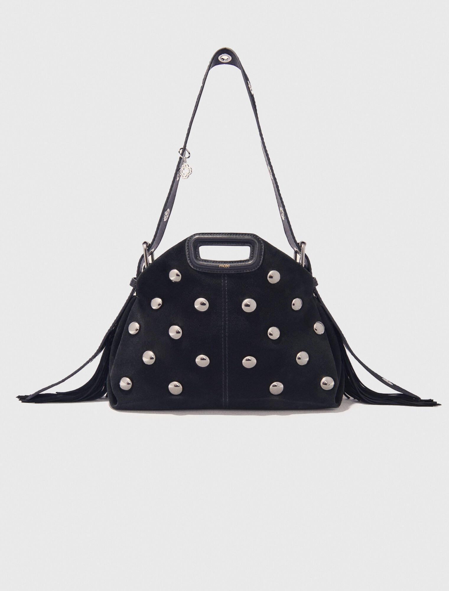 Borsa Miss M in suede e borchie