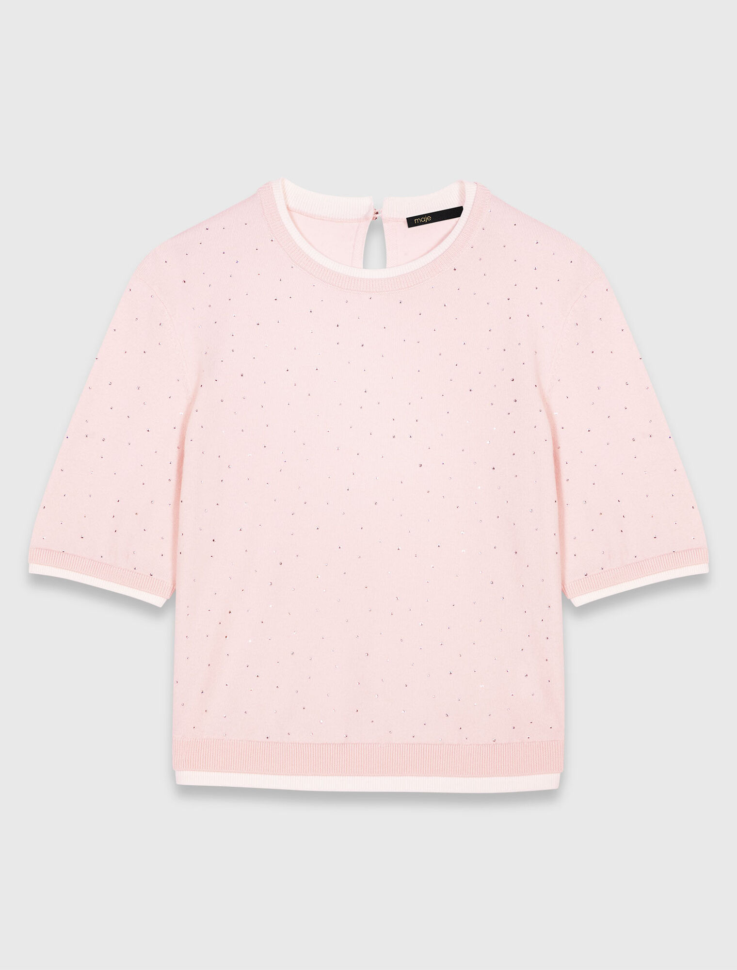 Maglione 100% lana maniche corte