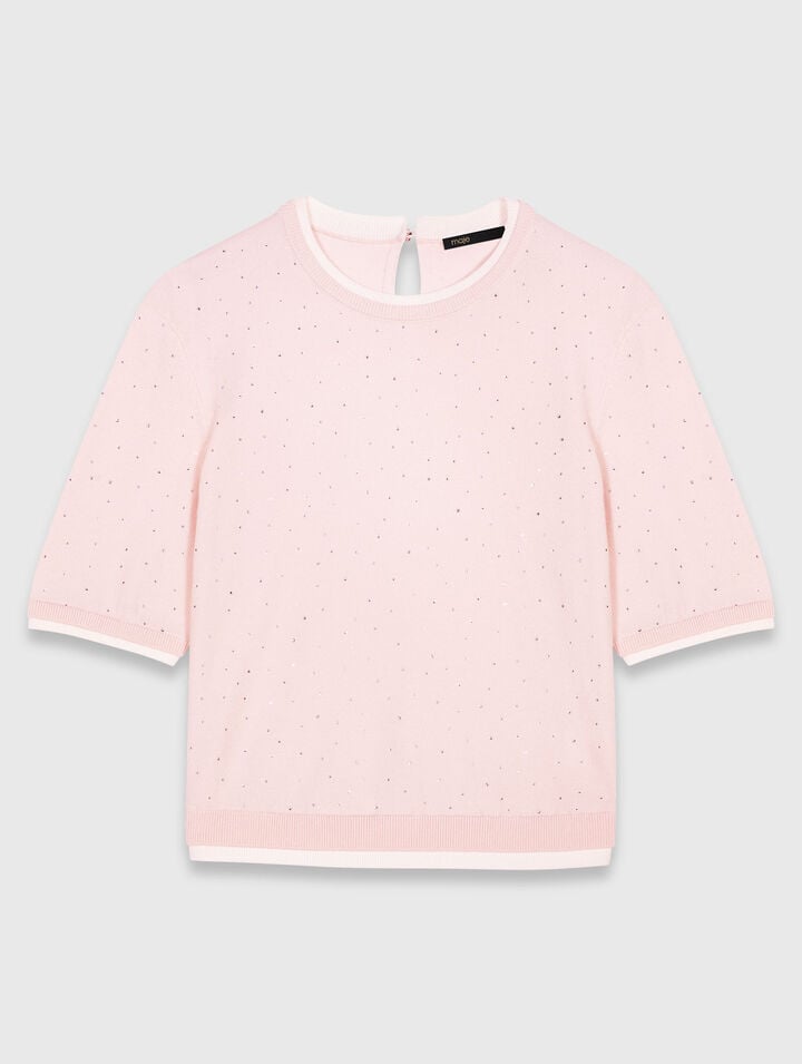 Maglione 100% lana maniche corte