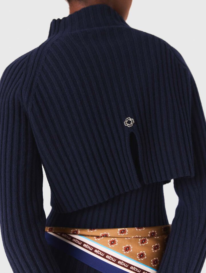 Abito in maglia con pull removibile