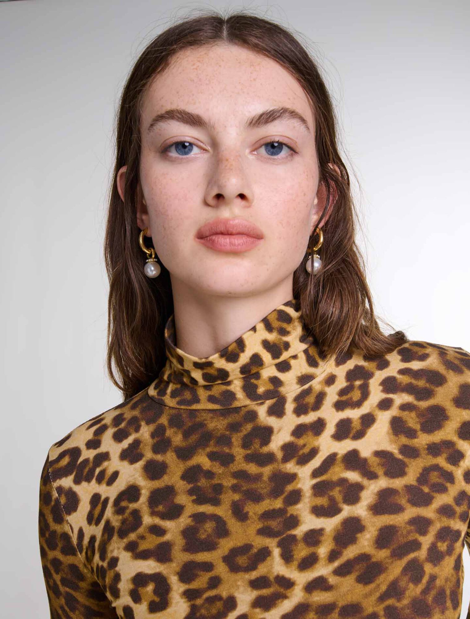 Pullover stampa leopardata
