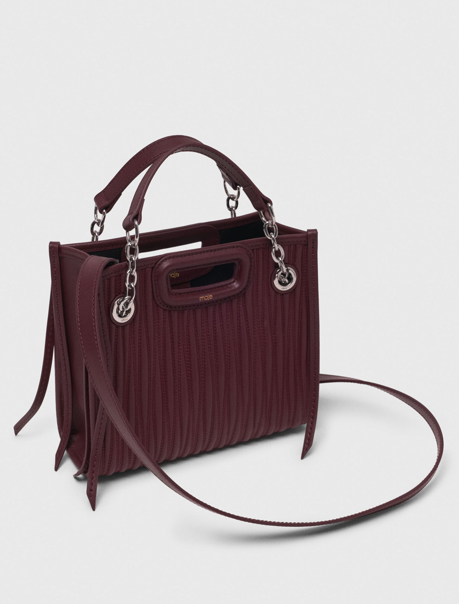Mini borsa tote in pelle trapuntata
