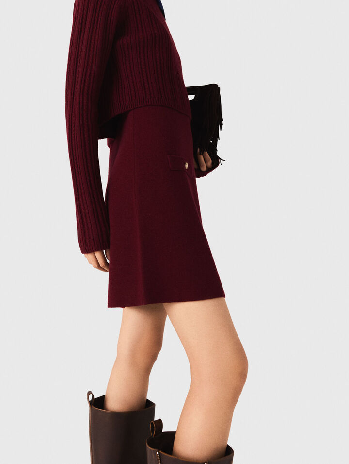 Abito in maglia con pull removibile