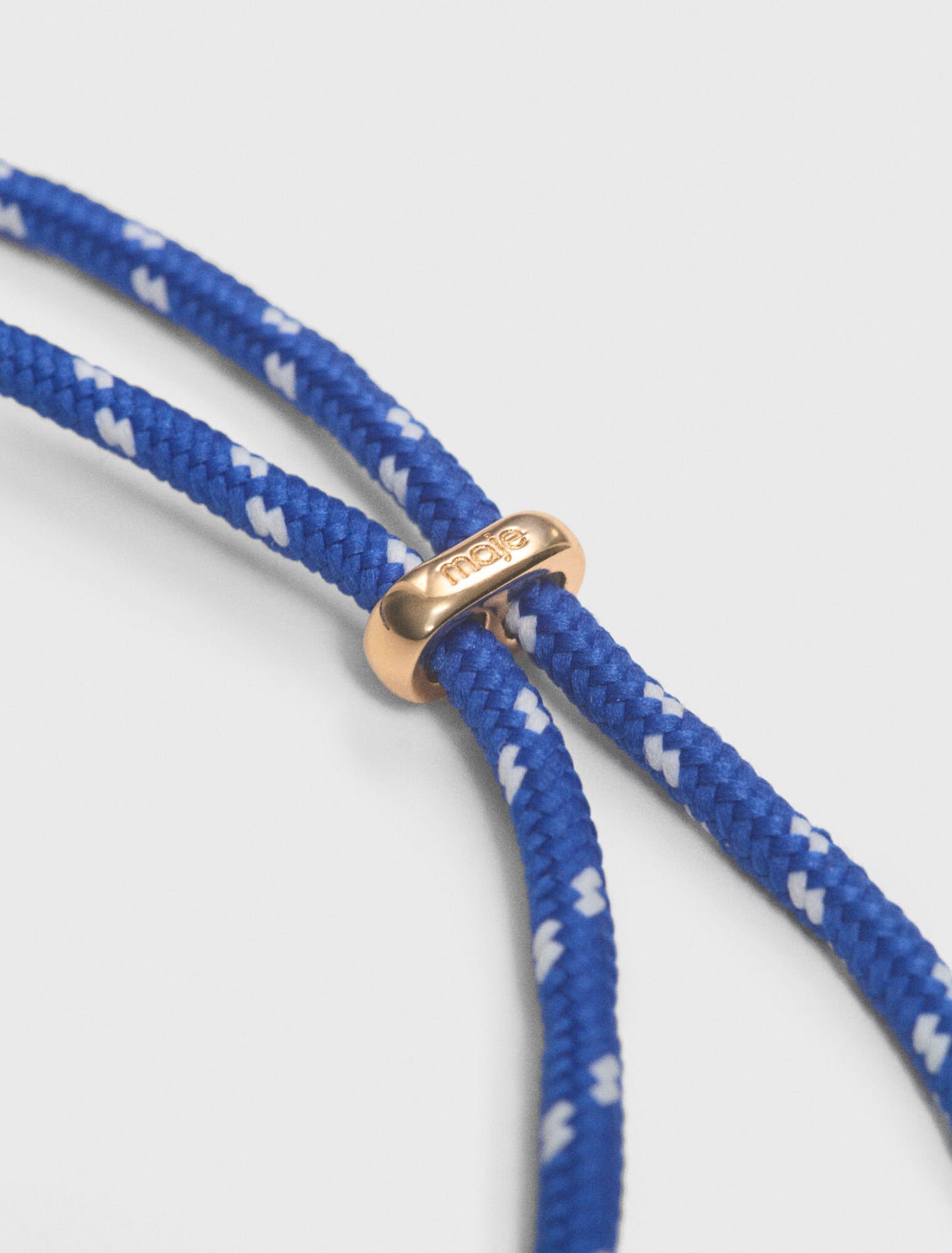 Collana a catena con cordino marino