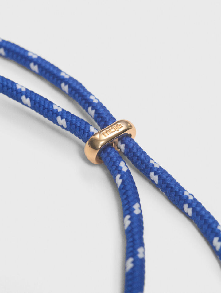 Collana a catena con cordino marino