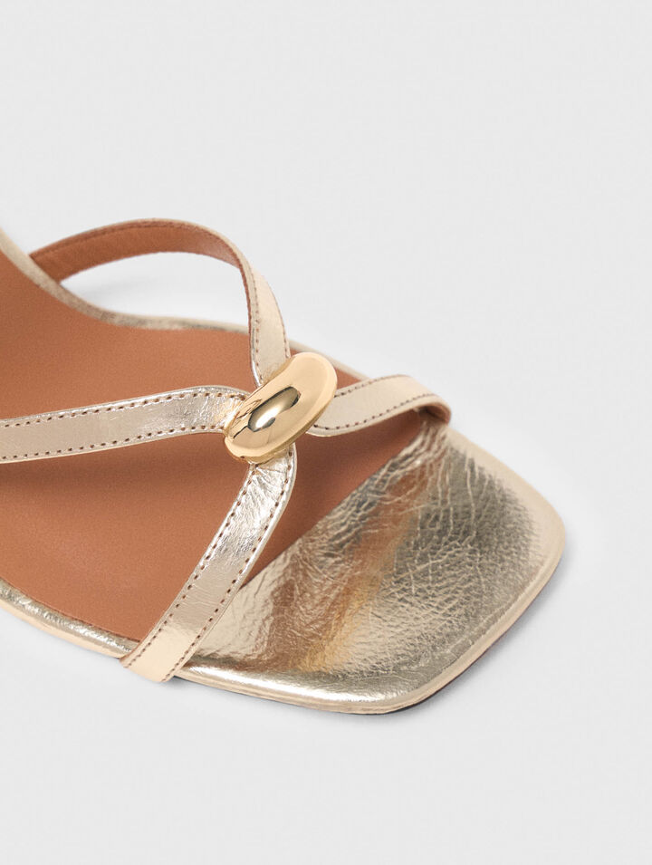 Sandali multilistini metallizzati