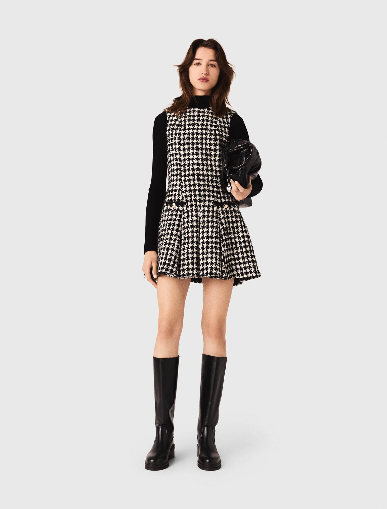 Abito svasato in tweed